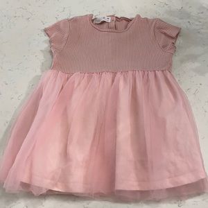 Zara girls 3-4 year light pink tulle dress